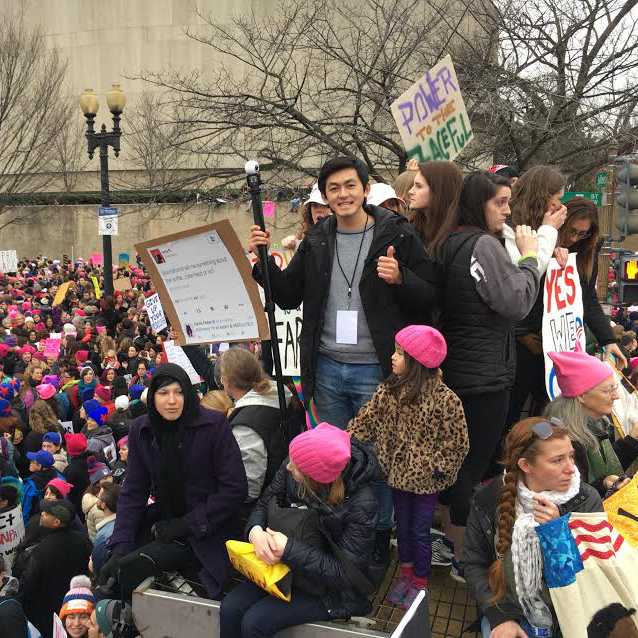 Stamps Scholar Uses New Technology to Document Inauguration and Women’s March